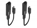 Lindy Sender und Empf&auml;nger USB-Erweiterung USB 3.2 Gen 2 &uuml;ber Glasfaser bis zu 100