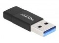 Delock USB 3.2 Gen 2 Adapter Typ-A Stecker zu Type-C Buchse schwarz Digital/Daten