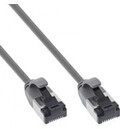 InLine Patchkabel slim U/FTP Cat.8.1 TPE halogenfrei grau 2m Kabel Netzwerk 2 m