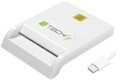 Techly USB-C Stecker Chipkartenleser wei&szlig; EN 60950 Wei&szlig; (I-CARD-CAM-USB2TYC)