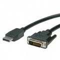VALUE Videokabel DisplayPort M bis DVI-D M 2 m Schwarz (11.99.5615)