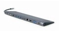 Gembird USB Type-C 9-in-1 multi-port adapter hub+ HDMI+ VGA+ PD+ Adapter