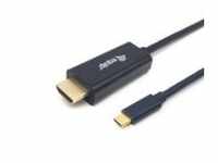 Equip Adapter USB-C -> HDMI 4K30Hz 1.00m sw Digital/Daten Digital/Display/Video 1 m