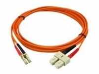 StarTech.com 2m Fiber Optic Cable Multimode Duplex 50/125 LSZH LC/SC Netzwerkkabel LC