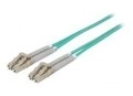 Intellinet Patch-Kabel LC Multi-Mode M bis M 2 m Glasfaser OM3 halogenfrei Aquamarin