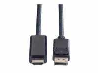 VALUE Videokabel DisplayPort / HDMI M bis M 1 m abgeschirmt Schwarz (11.99.5785)