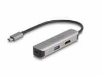 Delock USB Type-C Adapter zu HDMI 4K 60 Hz mit Typ-A und Daten+ PD 92...