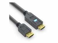 PureLink OneAV HDMI mit Ethernetkabel M bis M 10 m Dreifachisolierung Schwarz rund