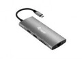 Equip Dock USB-C->HDMI Gigabit LAN USB3.0.100WPD SD/TF 0.25m (133490)