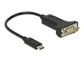 Delock Adapterkabel USB Type-C> Seriell 1 x 9 Pin Stecker Digital/Daten 9-polig