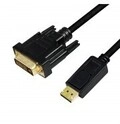 LogiLink DisplayPort-Kabel DP 1.2 zu DVI 2.0m schwarz Kabel Digital/Display/Video m