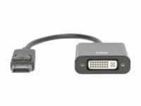 DIGITUS Aktiver DisplayPort Adapter / Konverter DP auf DVI (DB-340414-001-S)