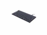 R-Go Compact Break Tastatur QWERTY ND schwarz kabelgebunden Mini USB Schwarz