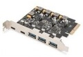 DIGITUS PCIe Karte 10Gbps 2x USB-C/3x USB-A (DS-30222)