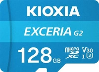 Kioxia LMEX2L128GG2, Kioxia EXCERIA G2 128 GB MicroSDHC Klasse 10 UHS-III 100 MB/s 50
