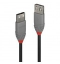 Lindy 0.5m USB 2.0 Typ A Verl&auml;ngerungskabel Anthra Line Kabel Digital/Daten 0,5 m