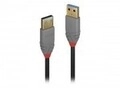 Lindy 2m USB 3.0 Typ A Kabel Anthra Line Digital/Daten Anschlusskabel 2 m Schwarz