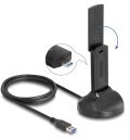 Delock Wi-Fi 6E Dualband WLAN USB Adapter AX3000 2 x 1201+ 574 Mbps (12773)