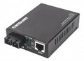 Intellinet Gigabit PoE+ Medienkonverter 1000Base-T RJ45-Port auf 1000Base-LX SC