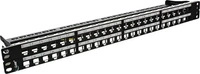 inline 76848C, InLine Patchpanel Blindblech Rack montierbar Schwarz 1U 48,3 cm 19" 48