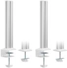 InLine Slatwall Befestigungss&auml;ulen Aluminium f&uuml;r Tischhalterung Panel 2er Set