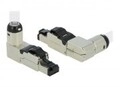Delock Netzwerkanschluss RJ-45 M gewinkelt STP CAT 6a geschirmt (86289)
