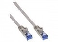 InLine Patchkabel flach U/FTP Cat.6A grau 0,5m Blau Grau (71855)