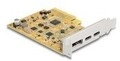 Delock PCI Express x4 Karte zu 1 x extern USB Type-C 10 Gbps Buchse+ 1 Digital/Daten