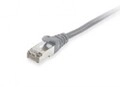 Equip Patchkabel Cat6A S/FTP 2xRJ45 10.00m grau LSZH CAT 6a SFTP m low-smoke