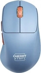 Cherry CX-M64W-BLUE, Cherry Xtrfy M64 Maus ergonomisch 5 Tasten kabellos 2,4 GHz