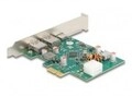 Delock PCI Express x1 Karte zu 1 x extern USB Type-C Buchse PD 30 W+ 2 Typ-A