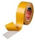 Tesa 51570 Doppelseitiges Klebeband 50 mm x m Polypropylenvlies transparent