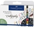 FABER-CASTELL Schwarz Blau Braun Gold Gr&uuml;n Grau Pink Wei&szlig; Mehrfarben Rund Tinte auf
