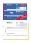 Herlitz 80 Bl&auml;tter A6 Wei&szlig; Quittungsblock 402 2x40 Blatt selbstdurchschreibend