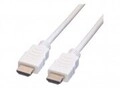 VALUE HDMI mit Ethernetkabel M bis M 1.5 m abgeschirmt wei&szlig; 4K Unterst&uuml;tzung