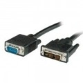 VALUE Videokabel HD-15 VGA M bis DVI-A M 3 m Daumenschrauben Schwarz (11.99.5430)