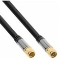 InLine Premium SAT-Anschlusskabel 4x geschirmt 2x F-Stecker >110dB schwarz 3m
