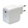ROLINE USB Schnell-Ladeger&auml;t Typ C QC3.0 61W Charger mit Euro-Stecker 1x C...