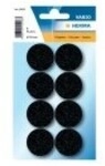 HERMA Vario Pads Schwarz Packung mit 8 HOME Filzgleiter schwarz &Oslash; 28 mm (15003)