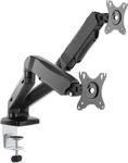 manhattan 462501, Manhattan 2-fach Monitorhalterung Gasdruck Aluminium (462501)