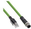 InLine Industrie Netzwerkkabel M12 4-pin D-kodiert St. zu RJ45 PUR 7,5m CAT 5e UTP
