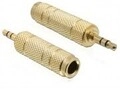 Delock Audio-Adapter Stereo Mini-Klinkenstecker M bis Stereo-Stecker W (65360)