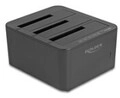 Delock USB Dockingstation f&uuml;r 3 x SATA HDD SSD mit 1 2 Klon Funktion (64332)