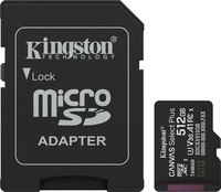 Kingston SDCS3/512GB, Kingston microSDXC Canvas Select Extended Capacity SD MicroSDHC