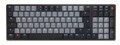 Cherry KW Tastatur 96% compact hintergrundbeleuchtet kabellos Bluetooth 5.2 USB