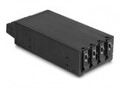 Delock Slim Bay Wechselrahmen f&uuml;r 4 x M.2 NVMe SSD mit SAS SFF-8654 (47126)