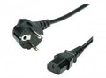 VALUE Netzkabel gerade IEC-BU 60cm schw. Strom/Netzteil 0,6 m Schwarz (19.99.1017)