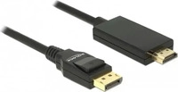 DeLock 85317, Delock Kabel Displayport 1.2 Stecker> HDMI-A 2 m schwarz 4K