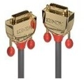 Lindy Gold DVI-Kabel Dual Link DVI-D M bis M 7.5 m rund Grau (36205)
