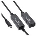 InLine USB 3.2 Gen.1 Aktiv-Verl&auml;ngerung USB-C Stecker an Buchse 15m Kabel